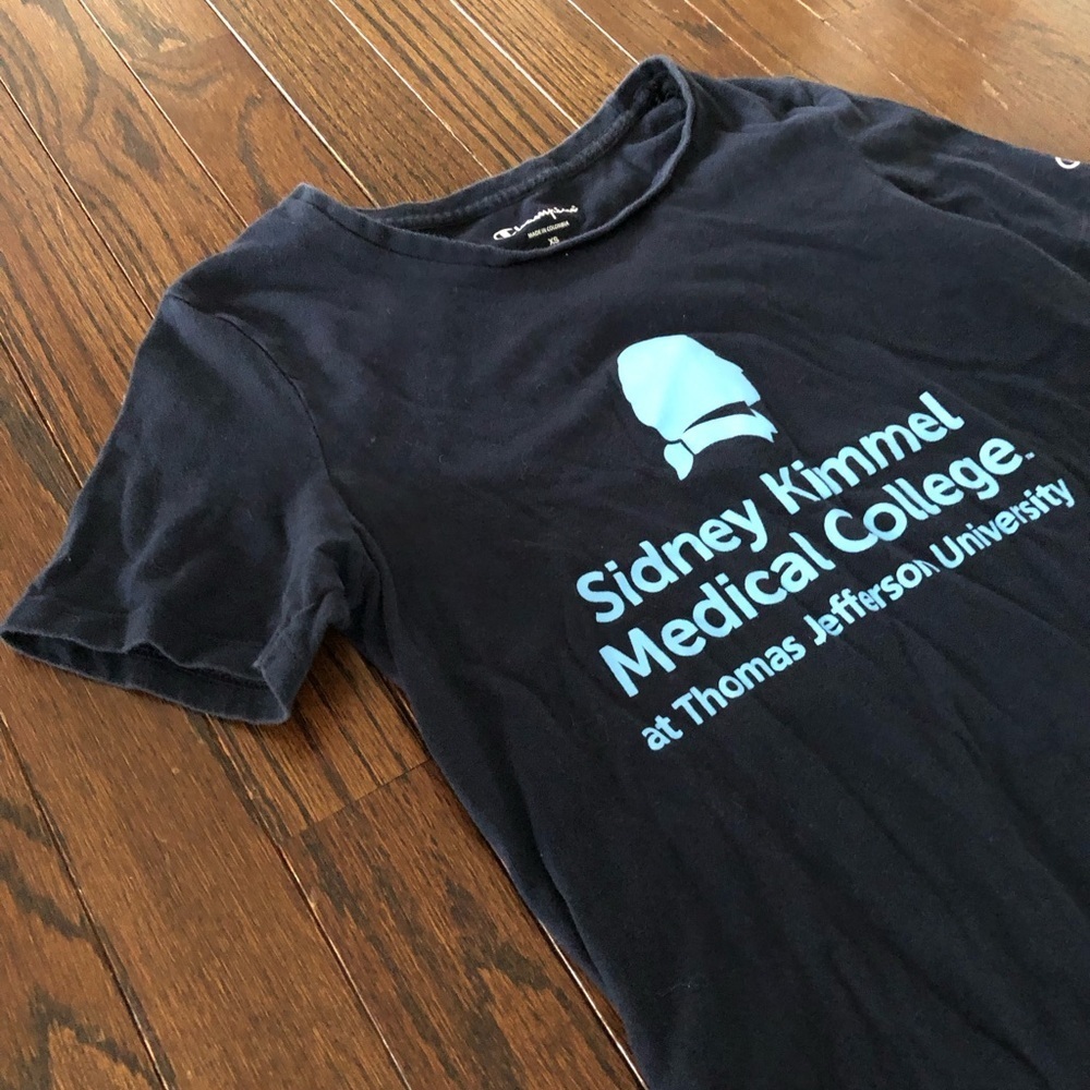 Sidney Kimmel Medical College/Thomas Jefferson University Navy Blue/Blue T-Shirt - Picture 2 of 8
